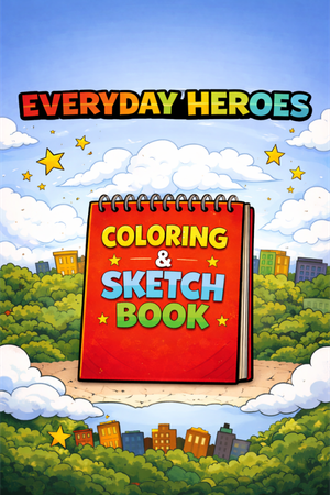 Everyday Heroes Coloring & Sketch Book