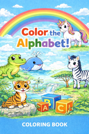 A-Z Alphabet coloring book